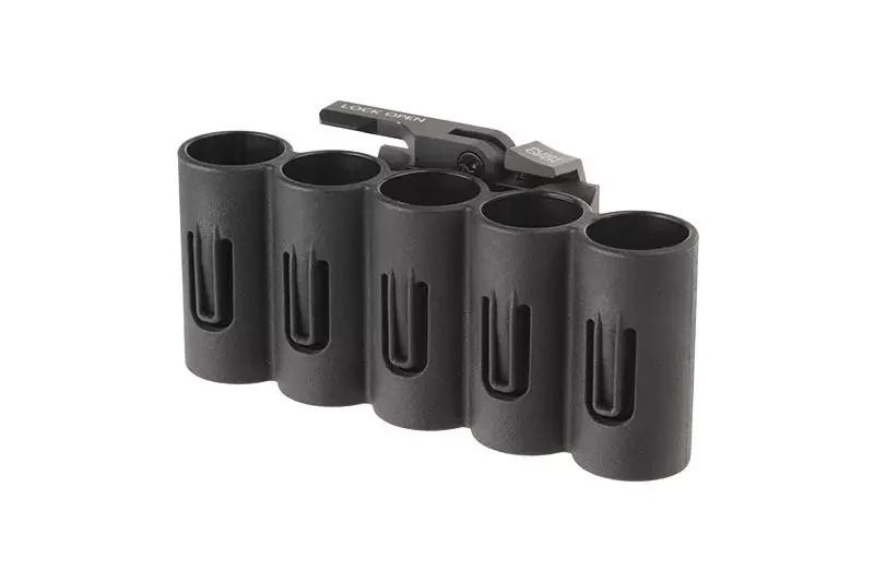 Soporte para cartuchos del calibre 12 - negro