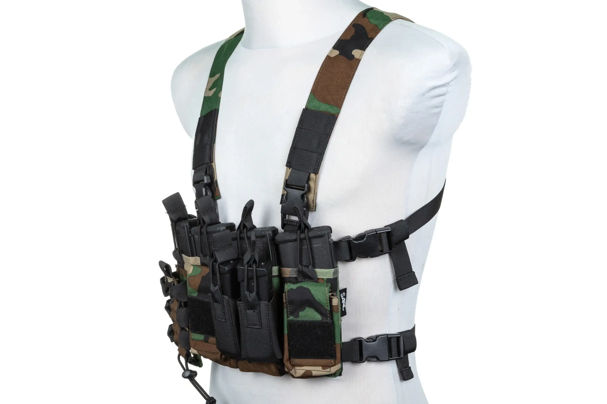 Specna Arms Chaleco Pectoral Adaptable Táctico Woodland