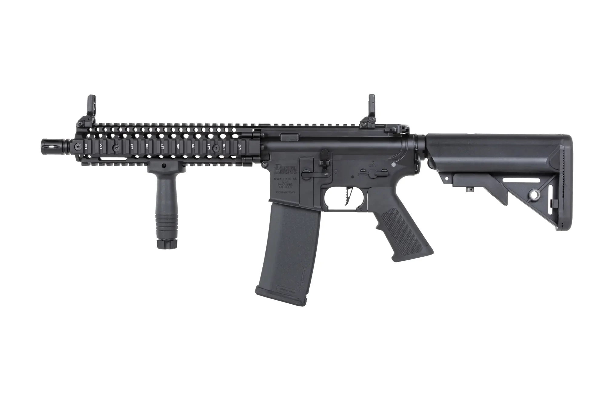 Specna Arms Daniel Defense® MK18 SA-E19 EDGE™ HAL ETU Carabina airsoft de un solo disparo Negro