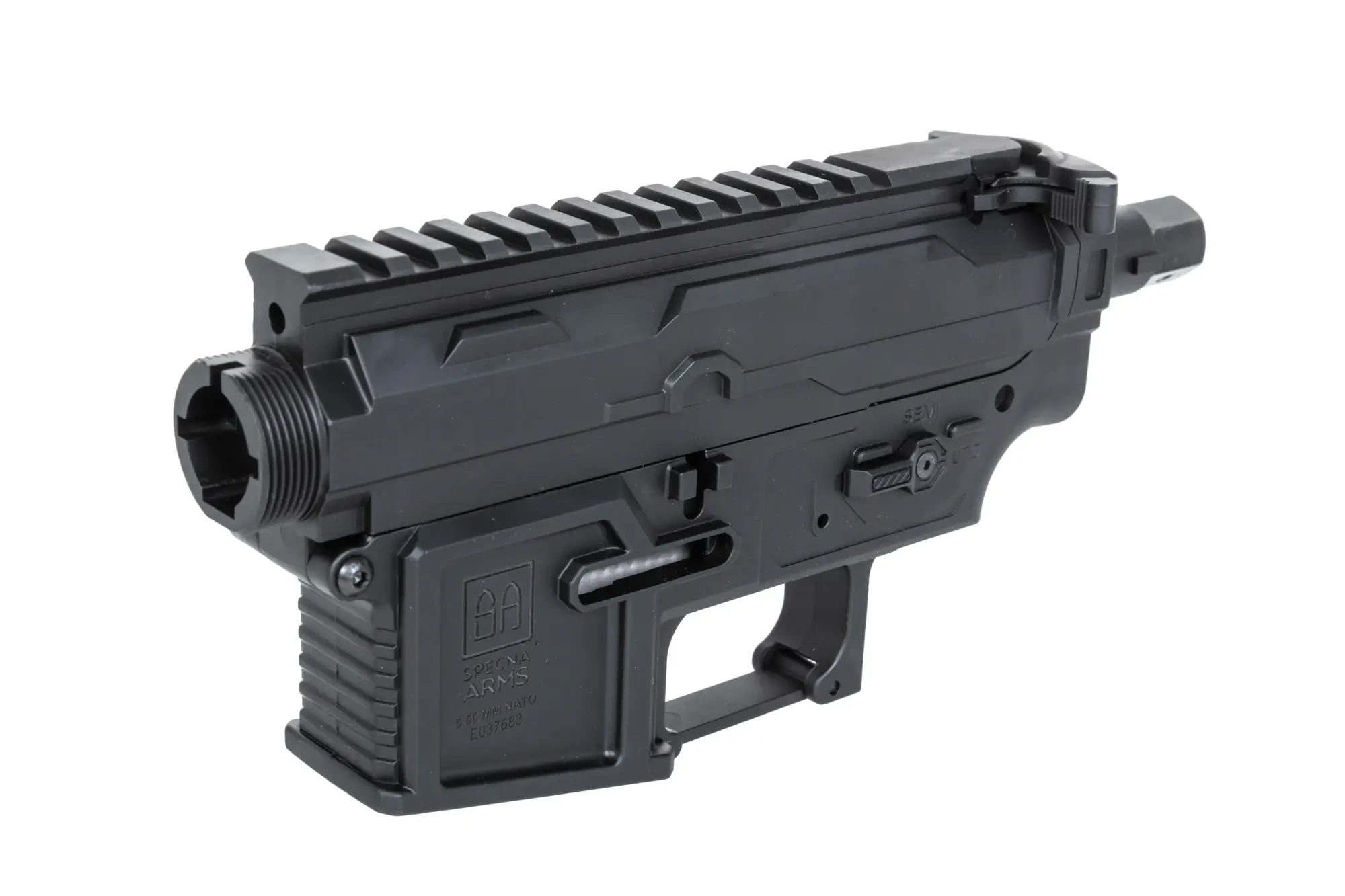 Specna Arms SAAS cuerpo para réplicas de AR15 Prime ™ Negro
