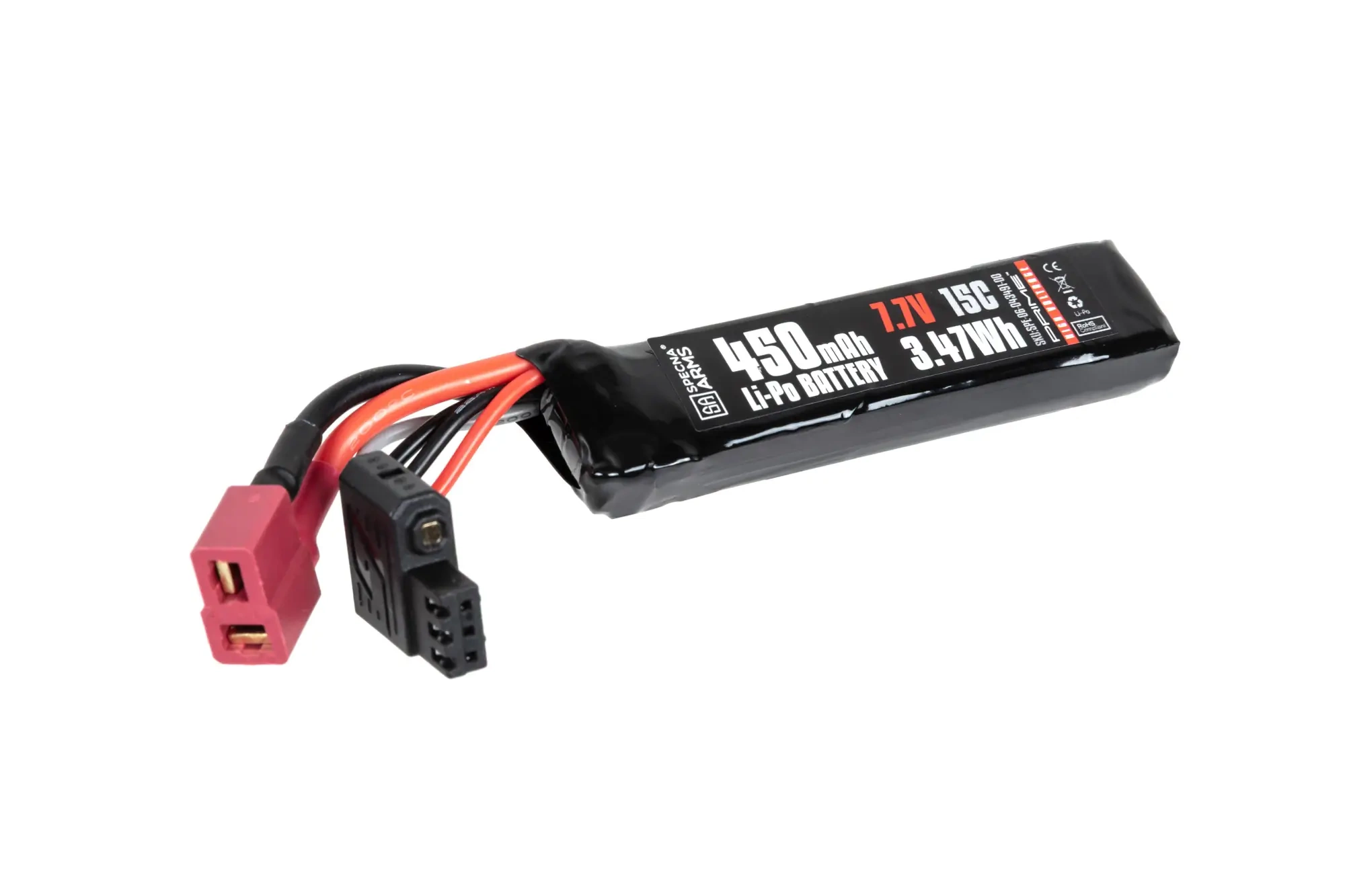 Specna Arms x Gens Ace 450 mAh 15C 7.7V Batería Li-Po de alto voltaje T-Deans G-Tech