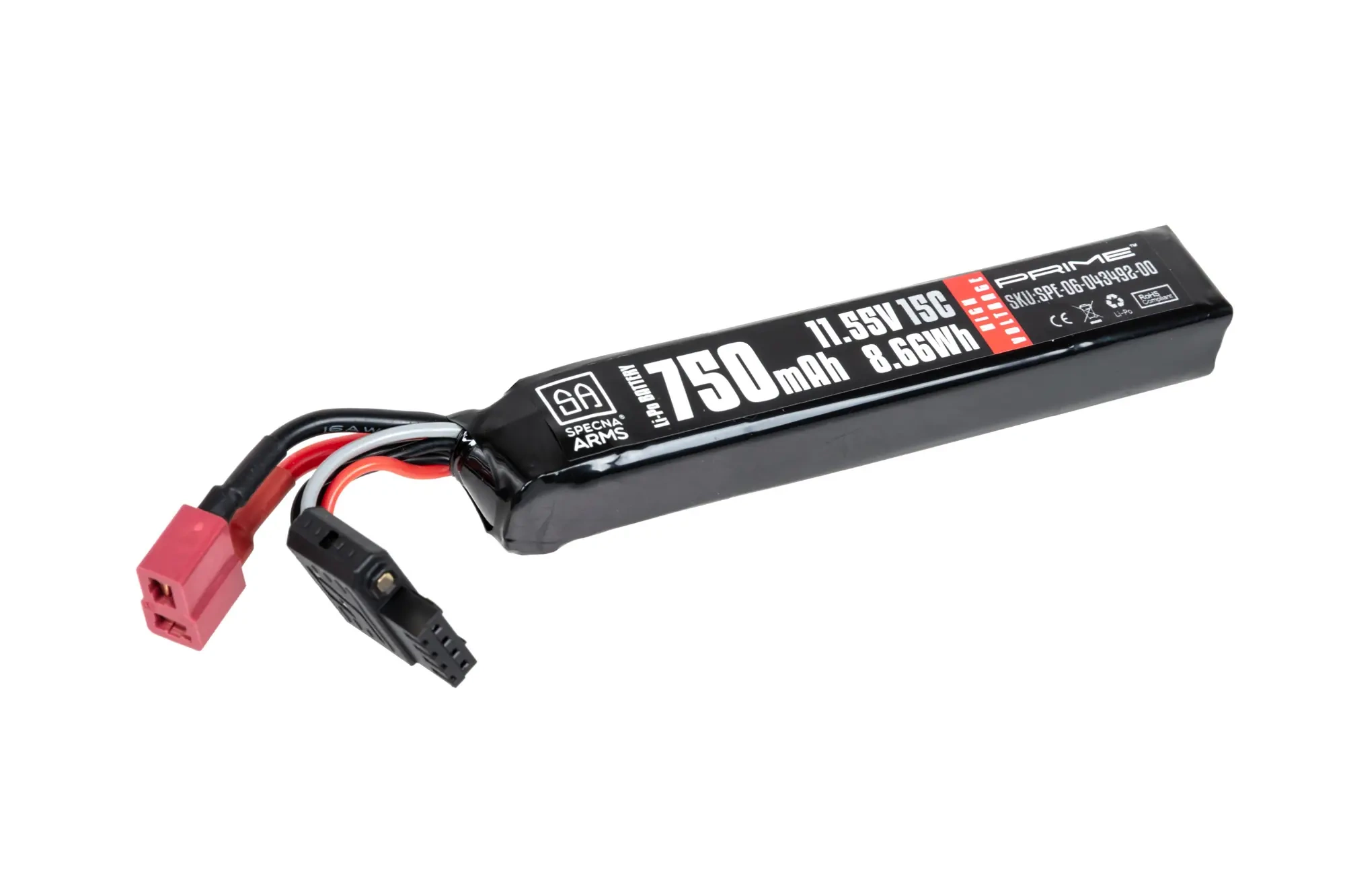 Specna Arms x Gens Ace Batería Li-Po 750 mAh 15C 11.55V Alto Voltaje T-Deans G-Tech