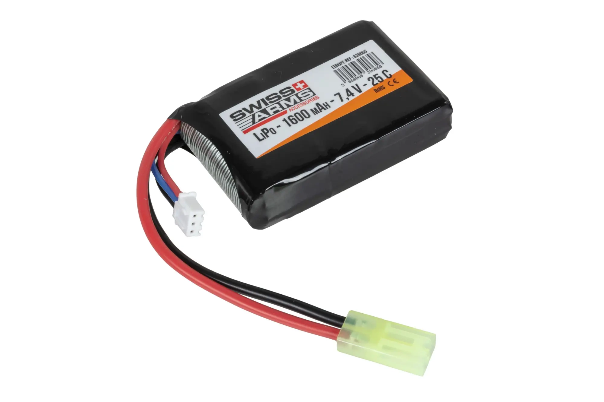 Swiss Arms Li-Po 1600 mAh 7,4 V 25C Mini batería Tamiya