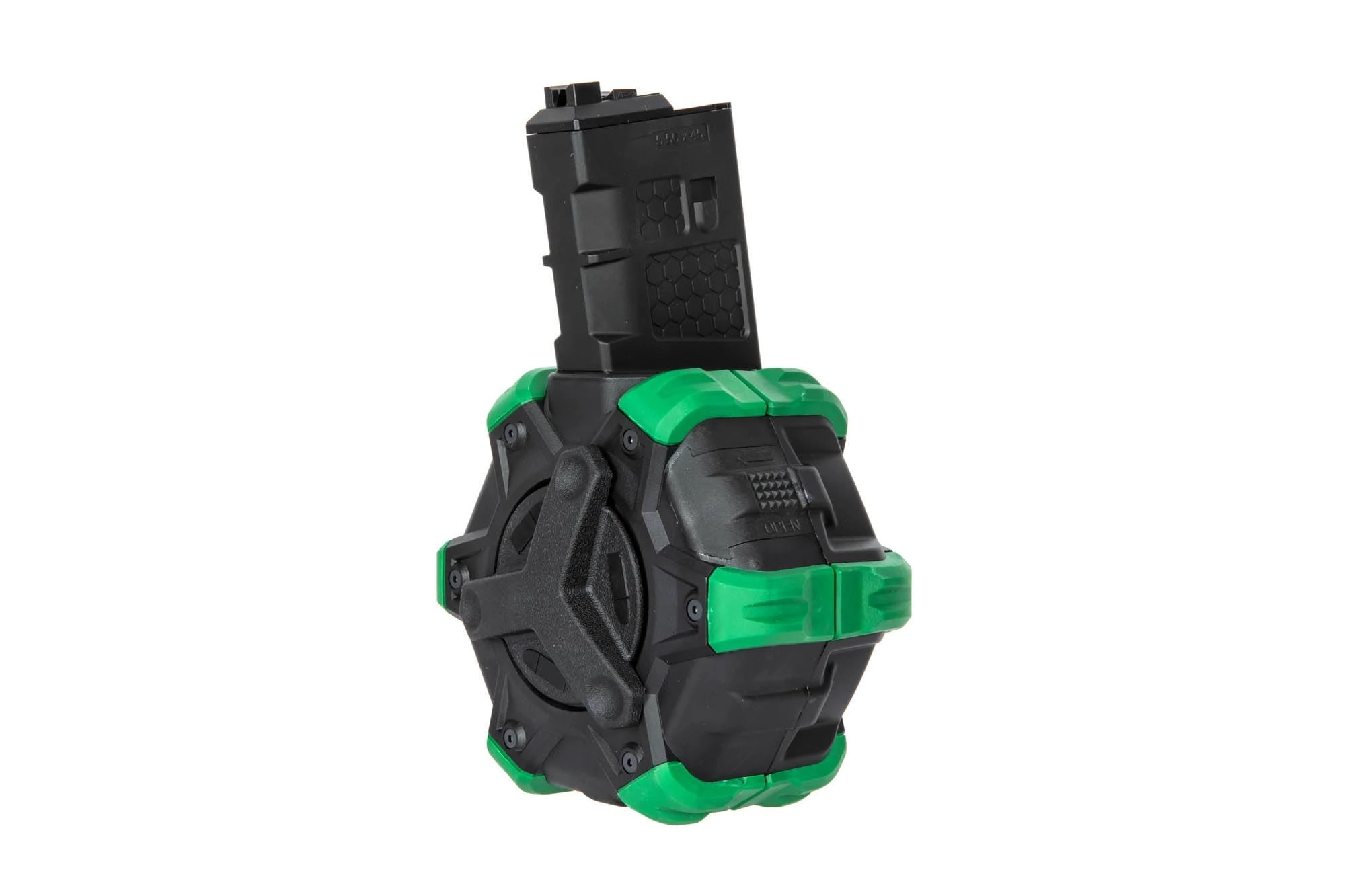 Tambor cargador green gas 350 bolas para réplicas EC M4/M16 GBBR