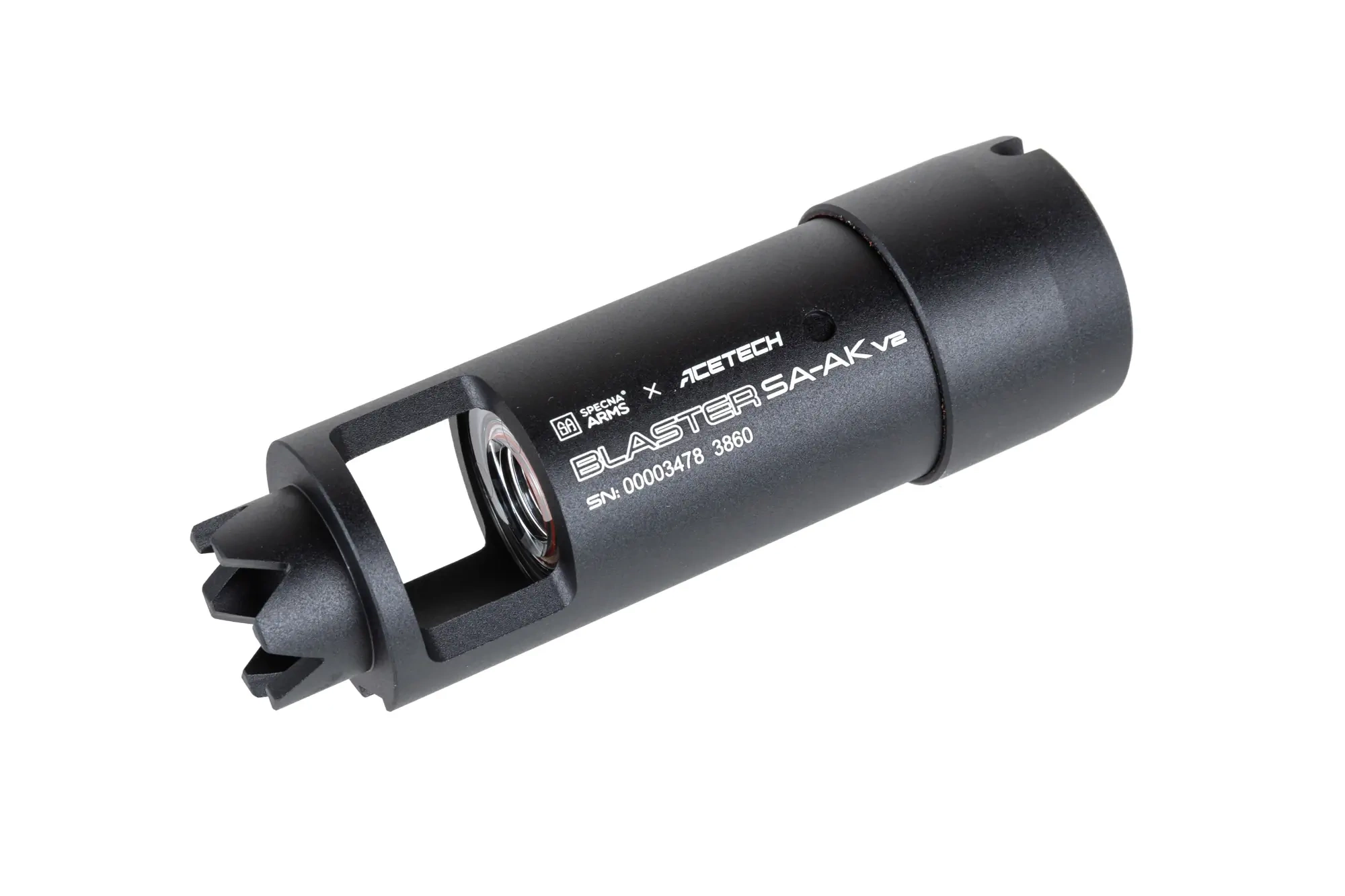 Tracer Specna Arms x AceTech Blaster SA-AK v2 Supresor Negro