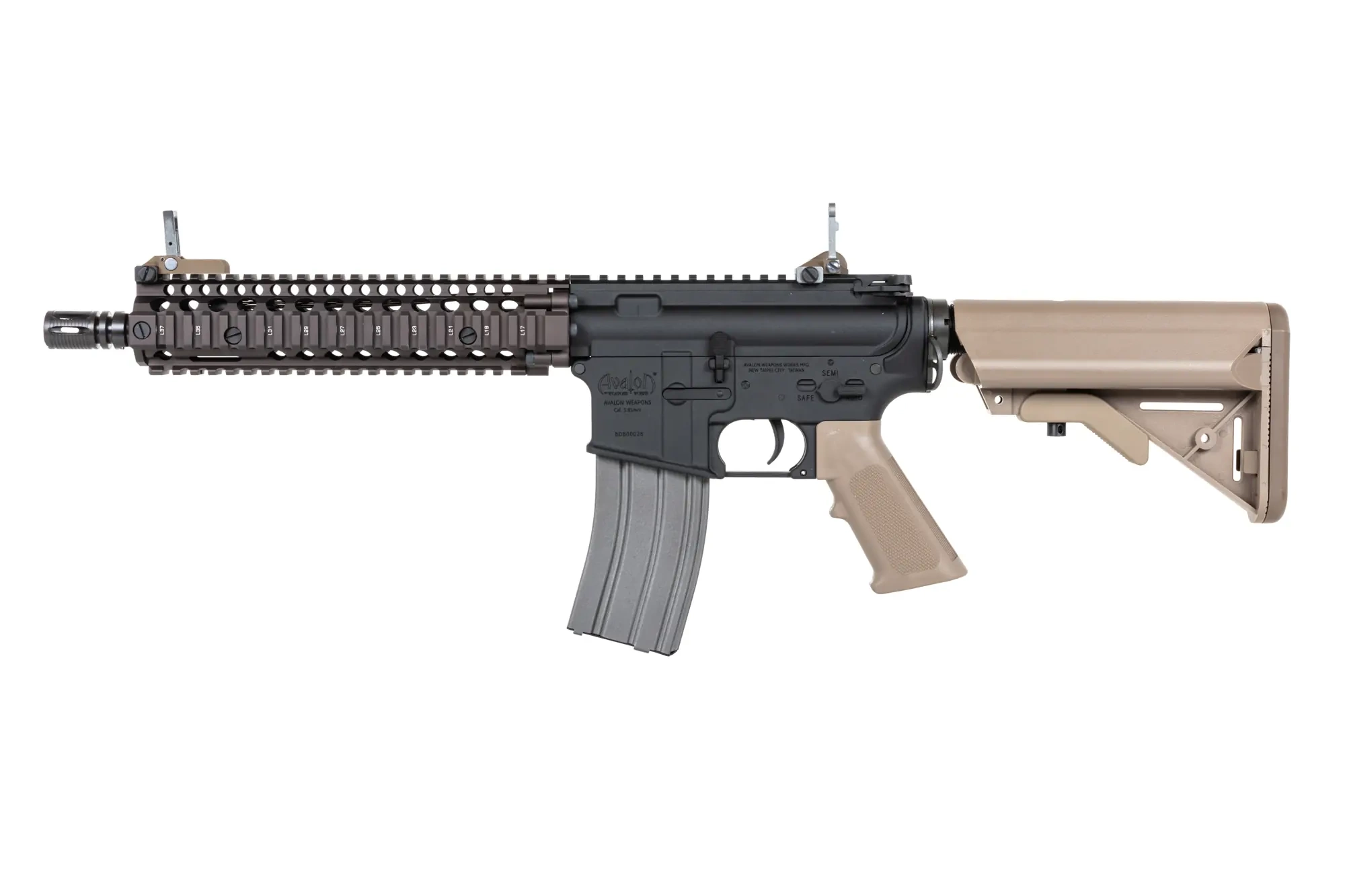 Vega Force Company Carabina Daniel Defense MK18 RIS II AVALON M4 CQBII Gate Aster SX Half-Tan airsoft