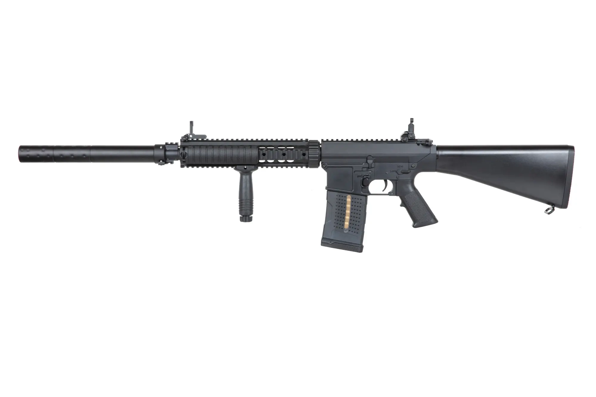 airsoft A&K SR25-P-N Rifle Selector Versión Polímero