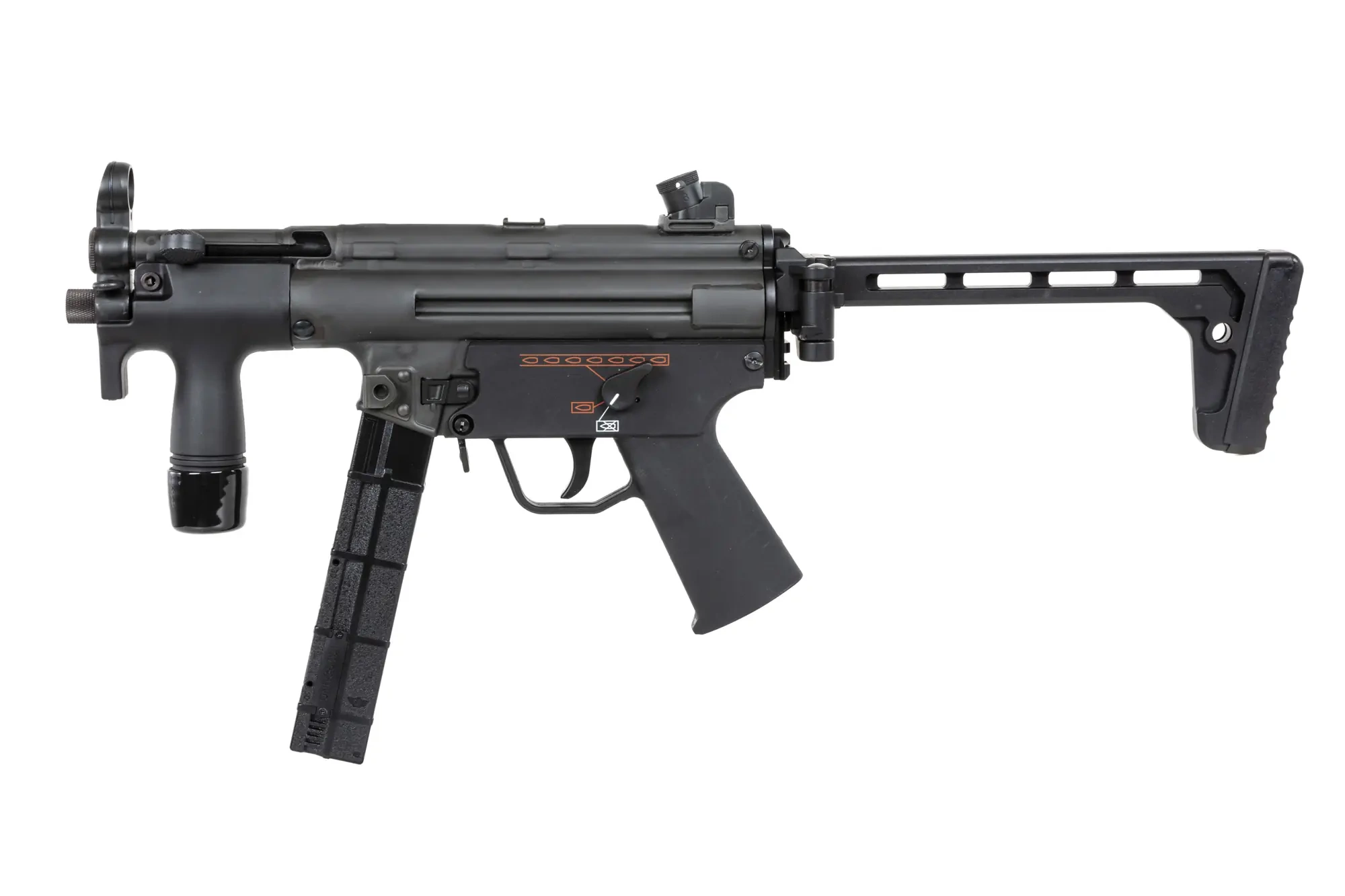 airsoft BOLT Airsoft SWAT K (B.R.S.S) subfusil con cabeza de cilindro plegable