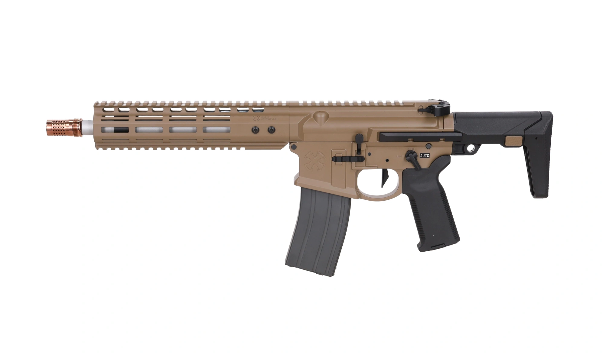 airsoft GBBR Carabina Noveske Ghetto Blaster NHR-9 10,5" MWS Gen.2 FDE