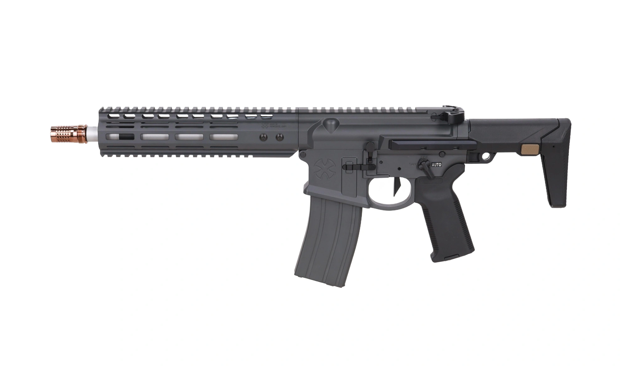 airsoft GBBR Carabina Noveske Ghetto Blaster NHR-9 10,5" MWS Gen.2 Gris