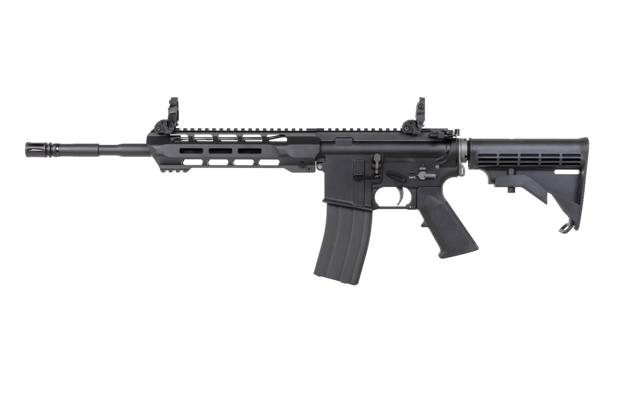 airsoft SRC DUAL POWER SR4 ZAROS Carabina GBB con cargador de gas red dotde