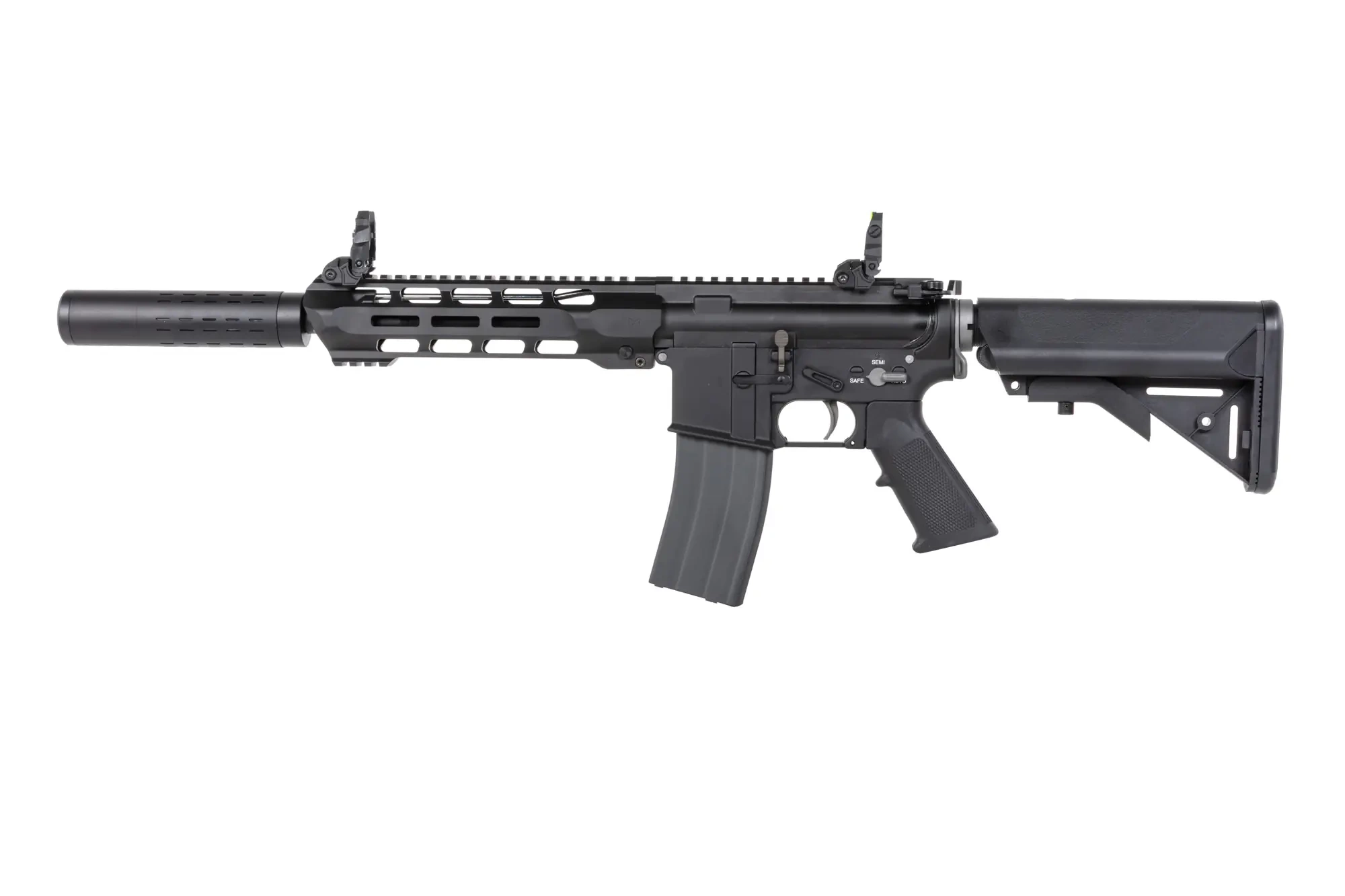 airsoft SRC DUAL POWER SR4 ZAROS-S Carabina GBB con cargador de CO2