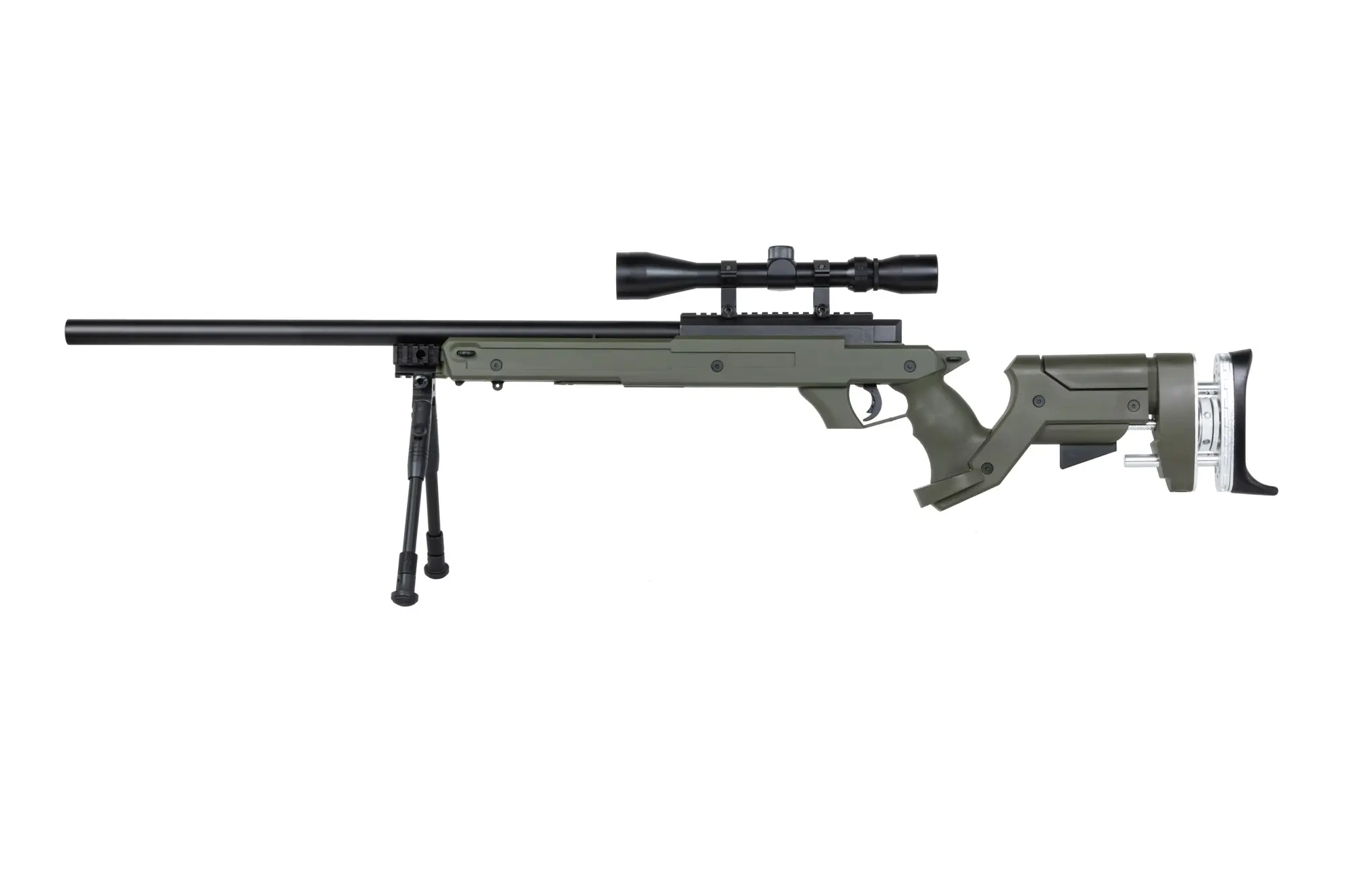 airsoft WELL MB05DG Rifle de francotirador Oliva