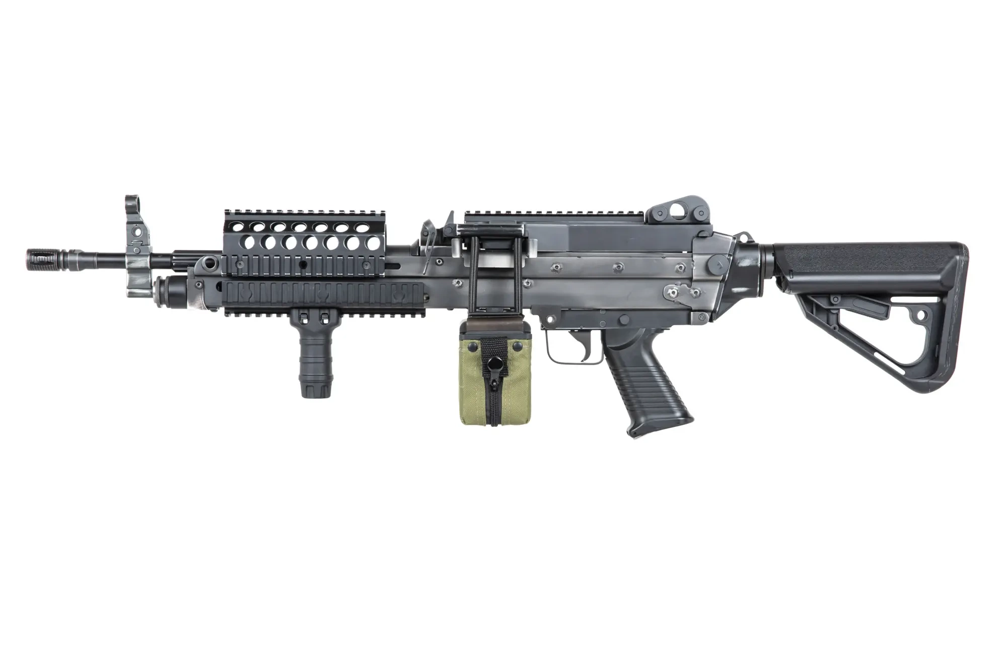 airsoft subfusil A&K MK 46 MOD 0 Battleworn Negro