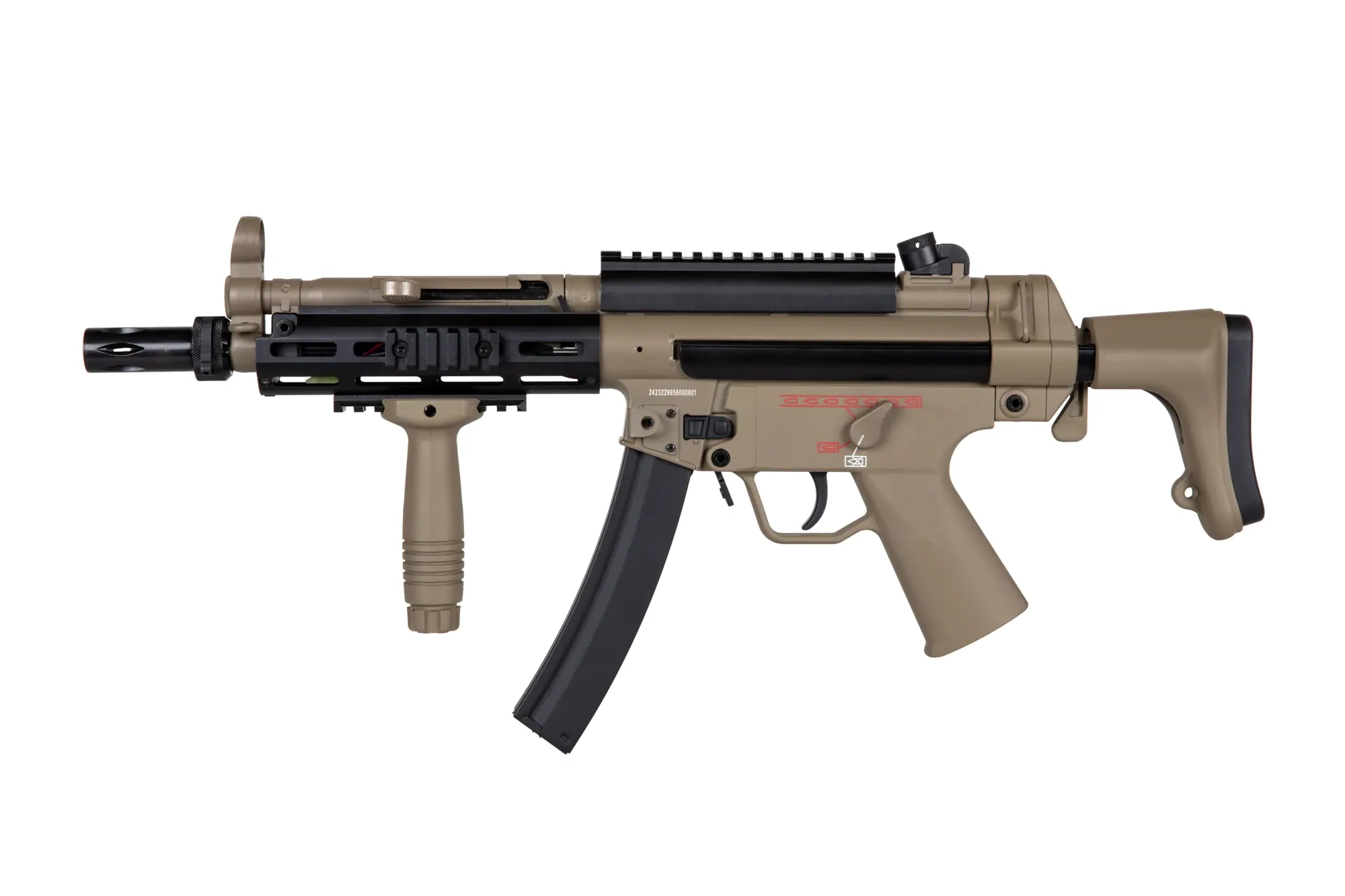 airsoft subfusil JG MP5-808 Tan (OUTLET)