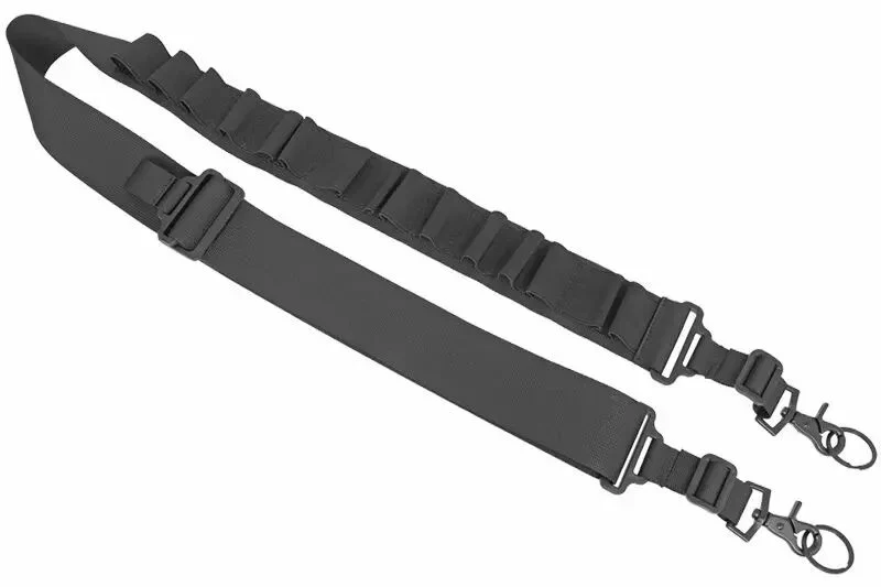 Cinturón de cartuchos ajustable de 2 puntos WOSPORT Negro