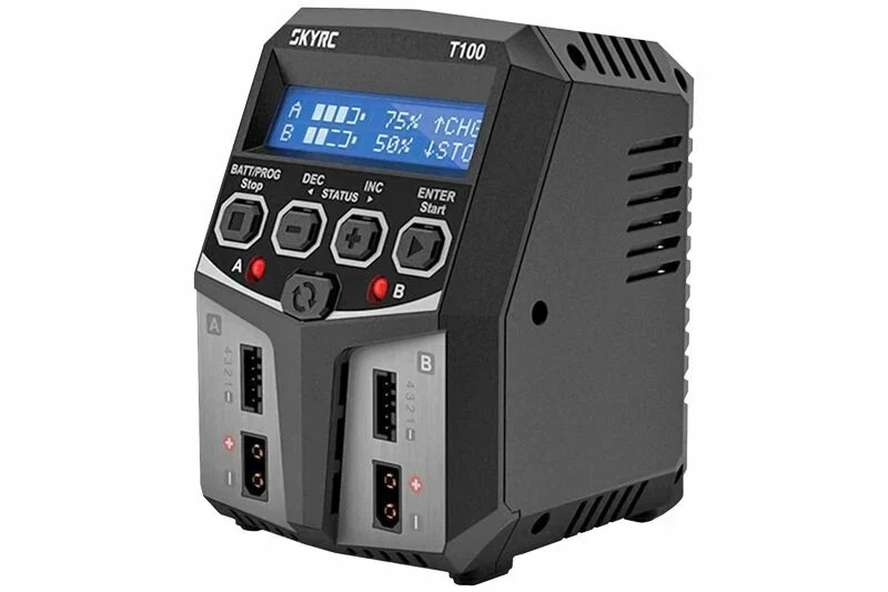 Cargador LIPO LIFE NiMH T100 Dual SkyRC
