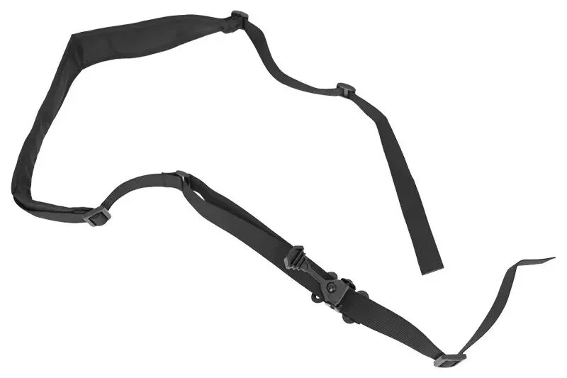 WOSPORT Correa Táctica Ajustable de 2 Puntos tipo STR Negra