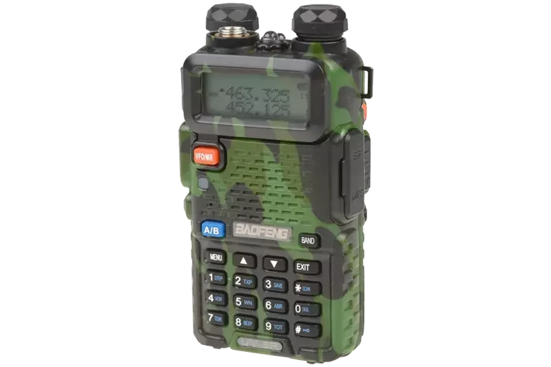 Walkie Talkie Doble Banda (VHF/UHF) UV-5R CAMO Baofeng