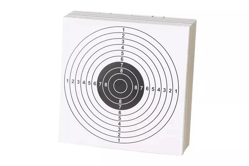 Juego de 100 dianas blancas 14cm x14cm Wosport