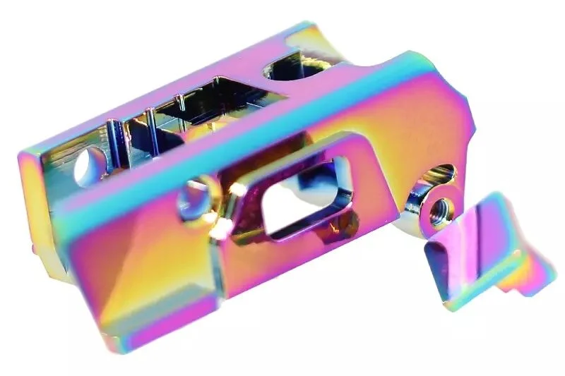Carcasa Gatillo Aluminio Reforzado Arco Iris AAP-01 GBB COWCOW