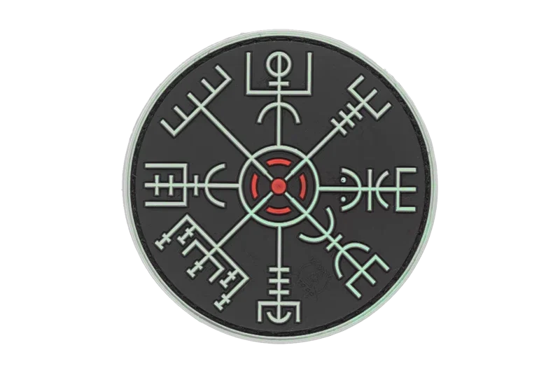 Parche PVC Vegvisir Brújula Vikingo Resplandor JTG