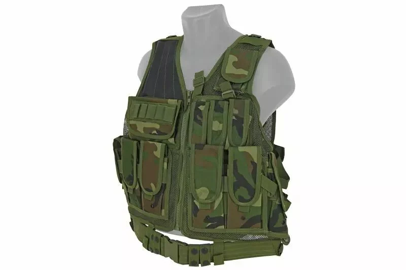 Chaqueta de malla táctica WOSPORT Woodland