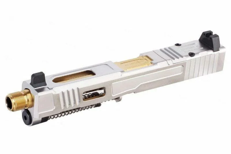FI MK2 Fowler Industries Gold breech para G17 Gen5 Silver y Gold VFC