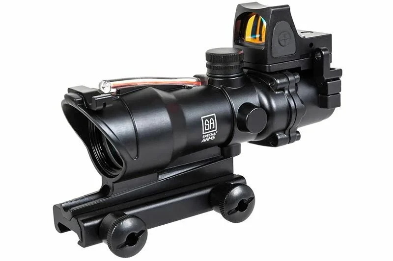 Kit lunette de visée 4x32 RedFiber et viseur point rouge Sharp CORE Specna Arms