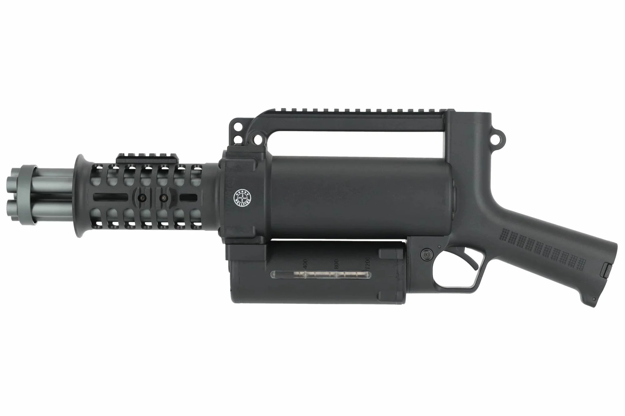 Minigun Replica Cañón Rotativo Pozo 23-S Negro Pozo Pro AEG