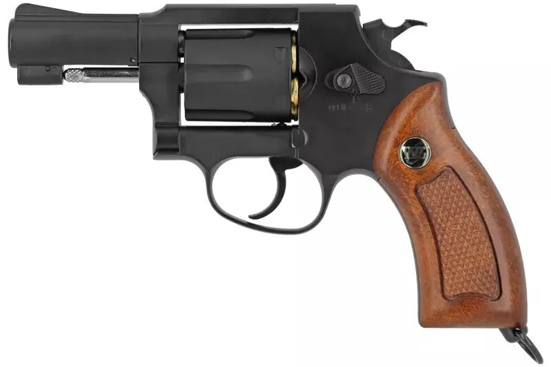 Revólver 731 2.5inch Sheriff M36 Negro Marrón Grip Gun Heaven CO2