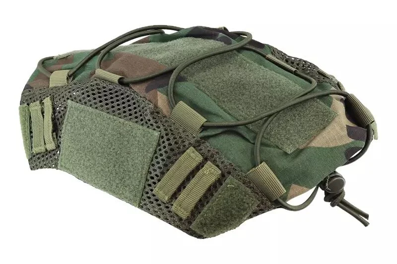 Funda de casco táctica elástica WST woodland para casco FAST WOSPORT