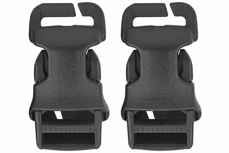 Juego de 2 Clip Hebilla Quick Attach QASM Negro WOSPORT