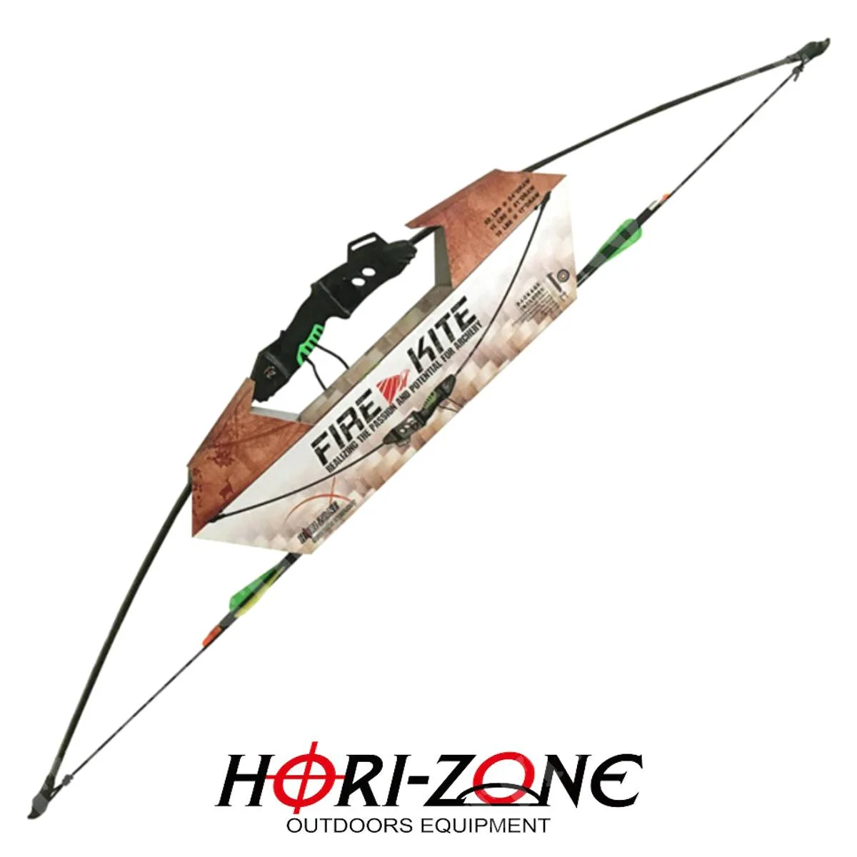 Arco juvenil Firekit negro de 10 a 20 lb (HZ-FIREKITE)