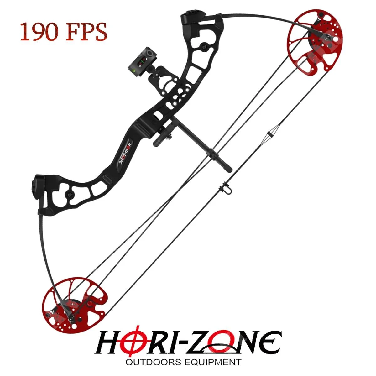ARCO COMPUESTO BLACK SPARROW 30 LIBRAS 190 FPS HORI-ZONE (HZ-SPARROW)