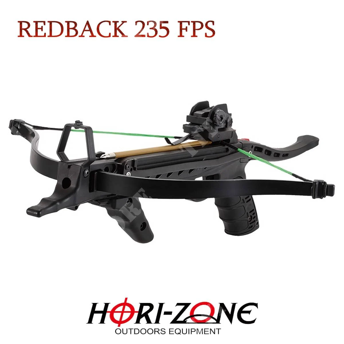 PISTOLA BALLESTA NEGRA HORI-ZONE REDBACK 195/235 FPS (HZ-REDBACK)