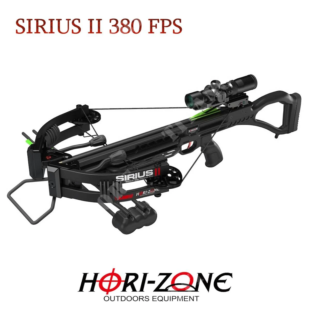 BALLESTA SIRIUS II 380 FPS NEGRA HORI-ZONE (HZ-SIRIUS2)
