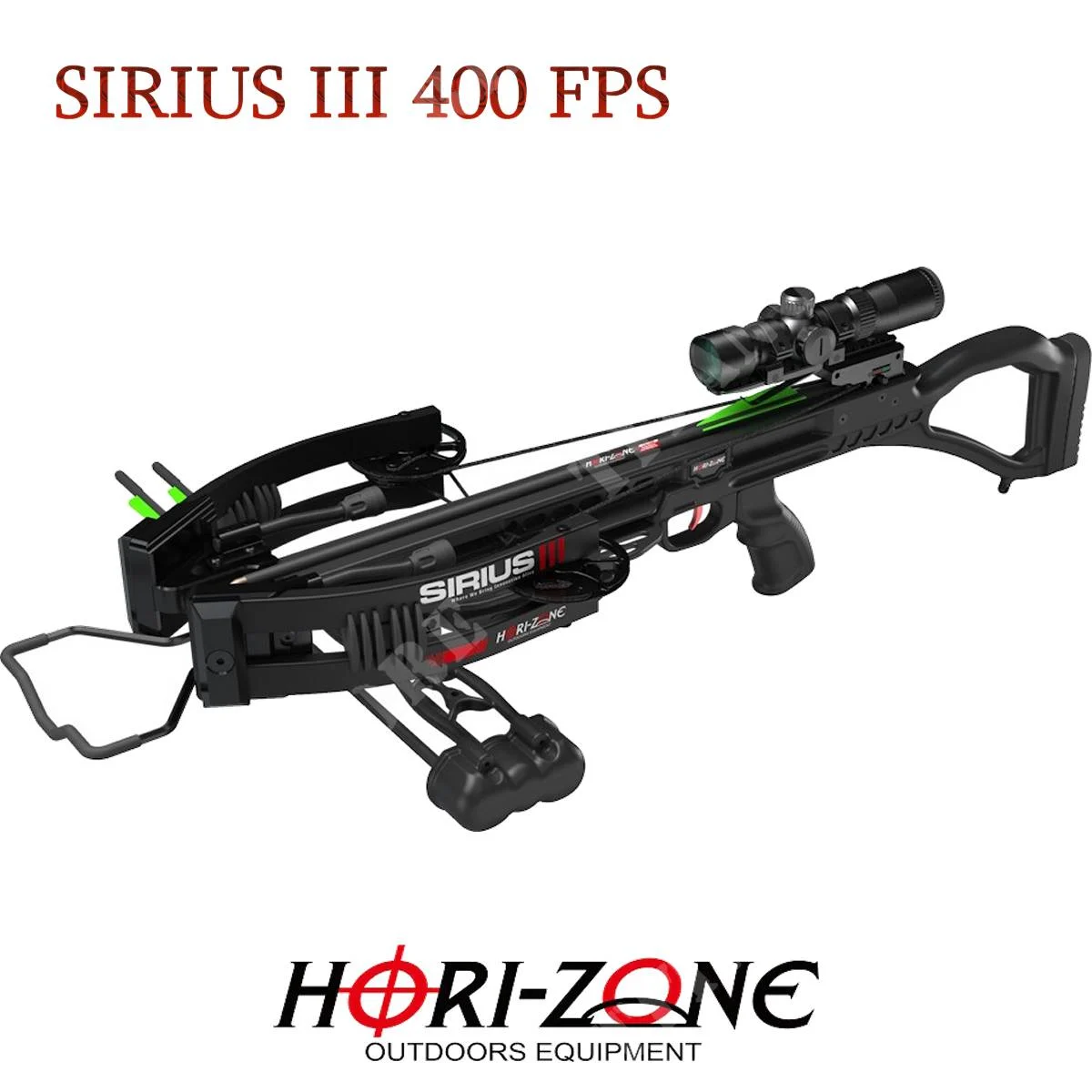 BALLESTA SIRIUS III 400 FPS NEGRA HORI-ZONE (HZ-SIRIUS3)