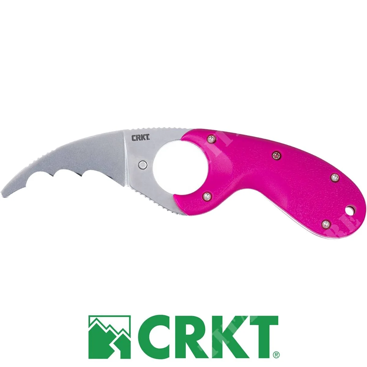 CUCHILLO GARRA DE OSO ROSA CON DENTADO VEFF 2511F CRKT (C45002511F)