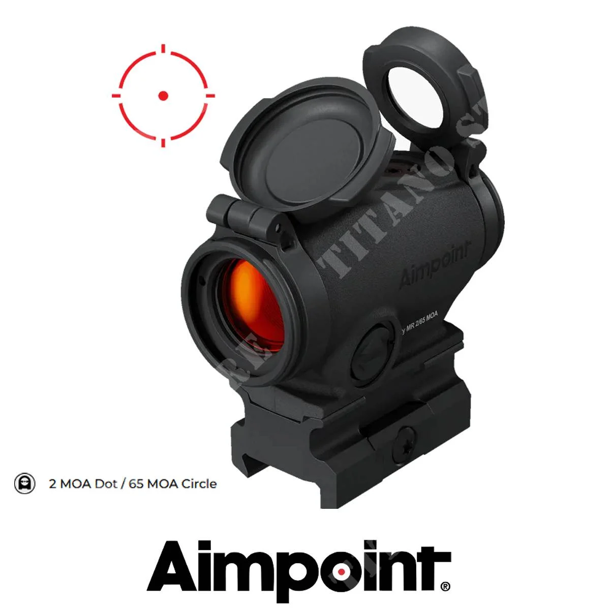 Montura MOA DOT DUTY RDS MR 2/65 de 39 mm AIMPOINT (AMP-200985)