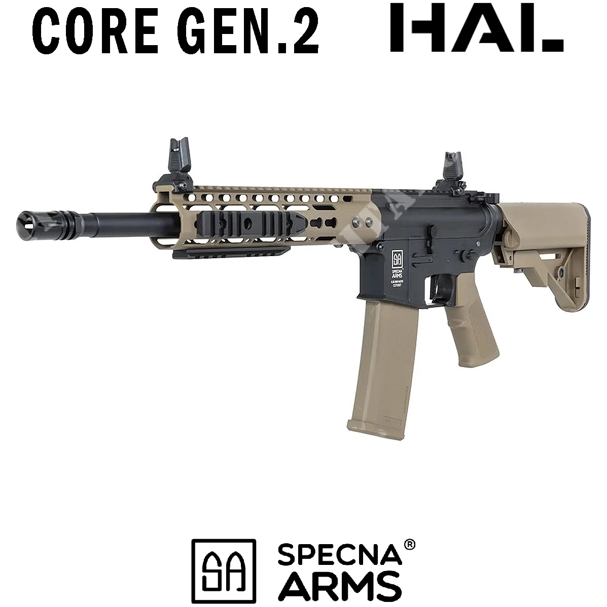 M4 SA-C09 CORE HAL ETU GEN2 BRAZOS SPECNA PARA RIFLE TAN (SPE-01-047100)