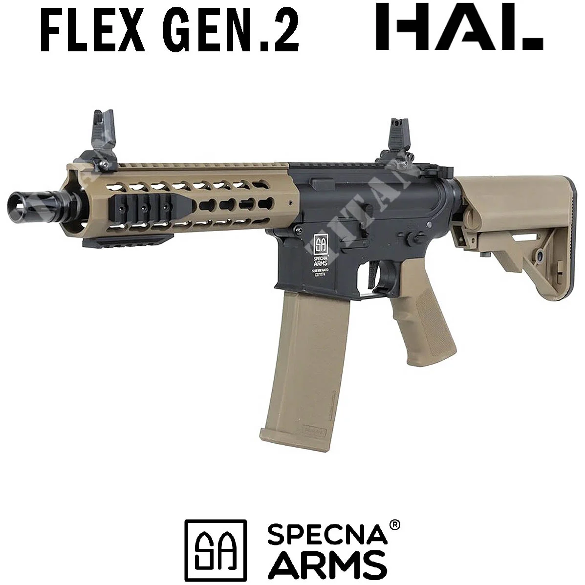 M4 SA-C08 CORE HAL ETU GEN2 BRAZOS SPECNA PARA RIFLE TAN (SPE-01-047098)