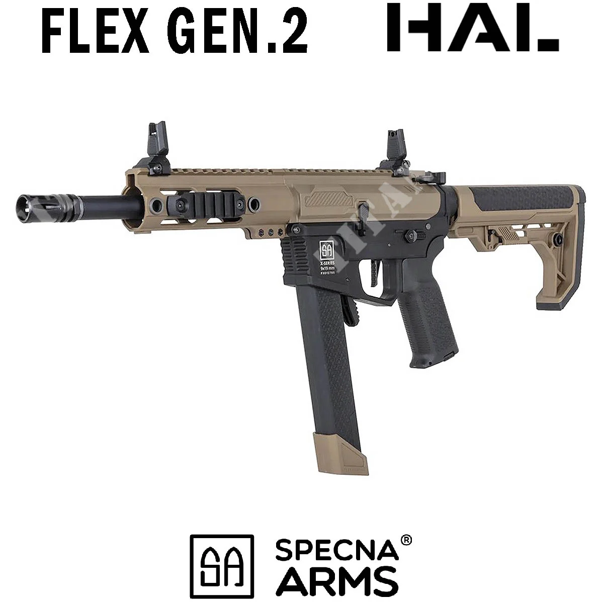 SA-FX01 RIFLE FLEXIBLE BLDC HAL GEN2 COLOR MARRÓN SPECNA ARMS (SPE-01-048007)