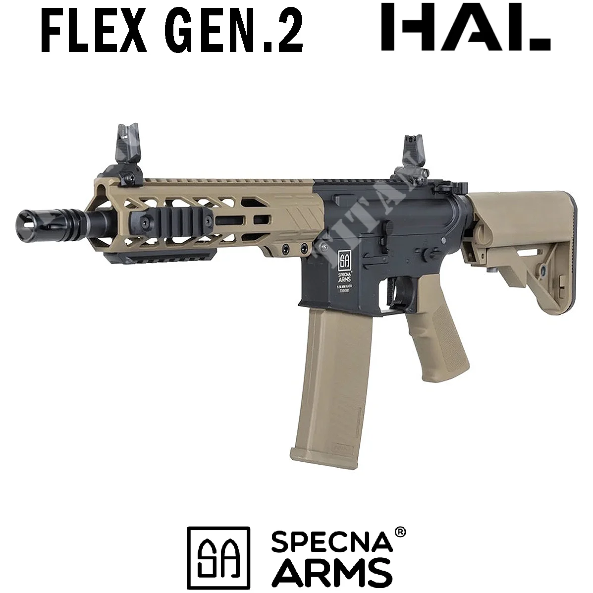 BRAZOS SPECNA DE RIFLE MEDIO BRONCEADO M4 SA-F08 FLEX HAL ETU GEN2 (SPE-01-047449)