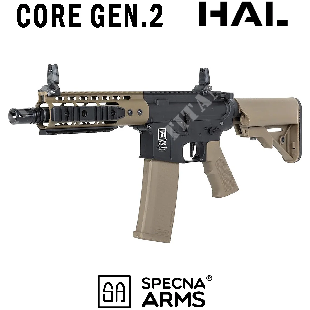 M4 SA-C12 CORE HAL ETU GEN2 RIFLE MEDIO BRONCEADO SPECNA A (SPE-01-047106)