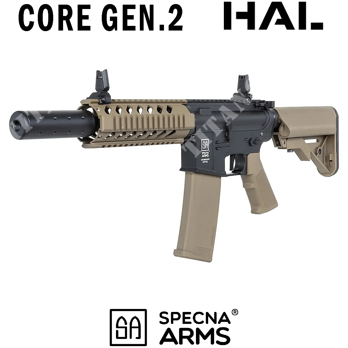 M4 SA-C11 CORE HAL ETU GEN2 BRAZOS SPECNA DE RIFLE TAN (SPE-01-047104)