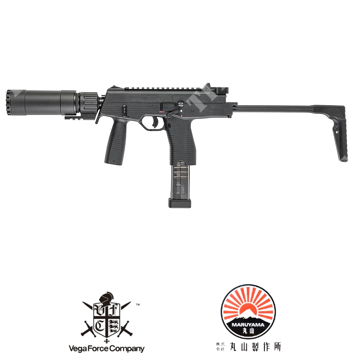 SMG MP-9 GBBR NEGRO MARUYAMA VFC (MY-SMG-MP9DX-BK)