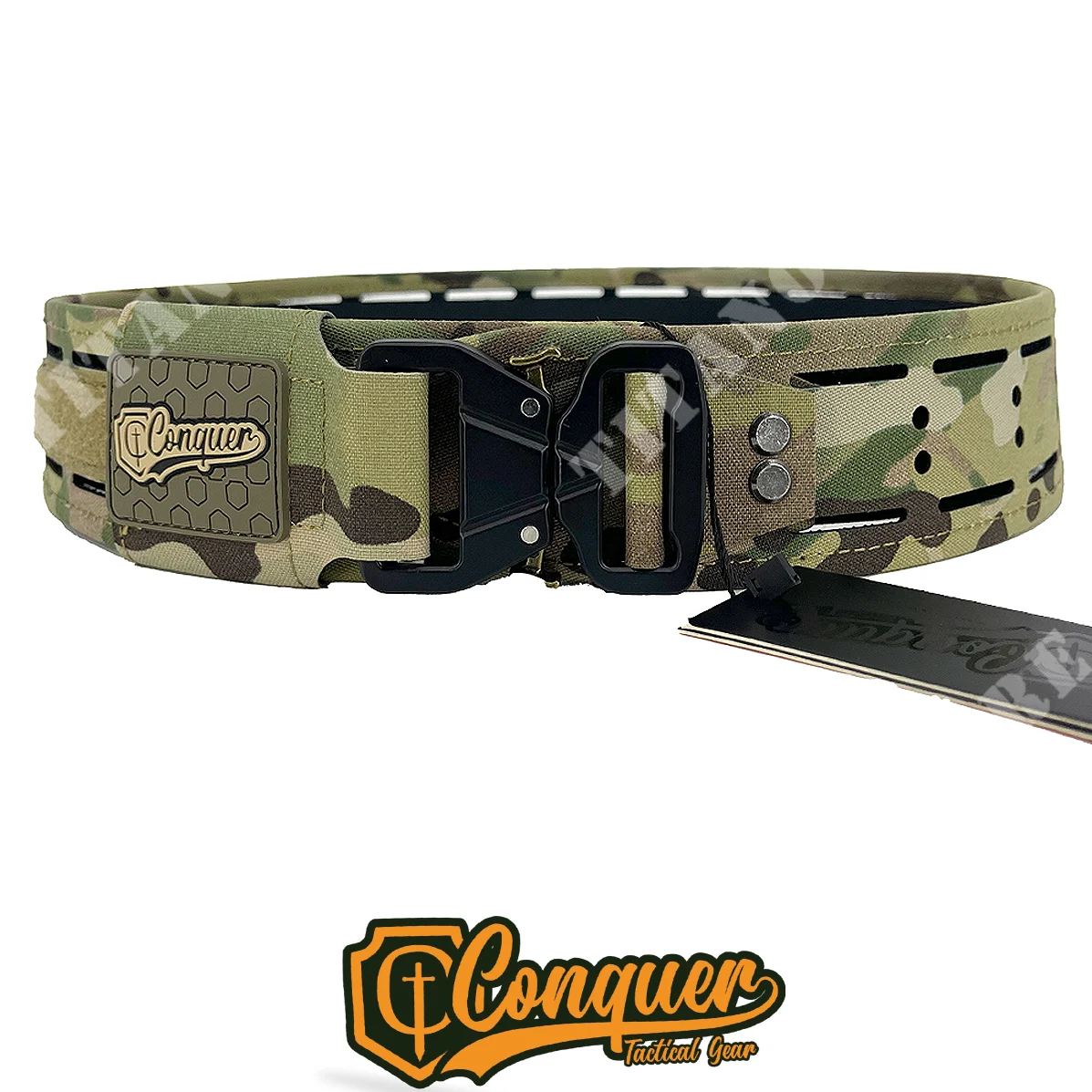 Cinturón táctico multicámara con corte láser Conquer (CNQ-10488-MC)