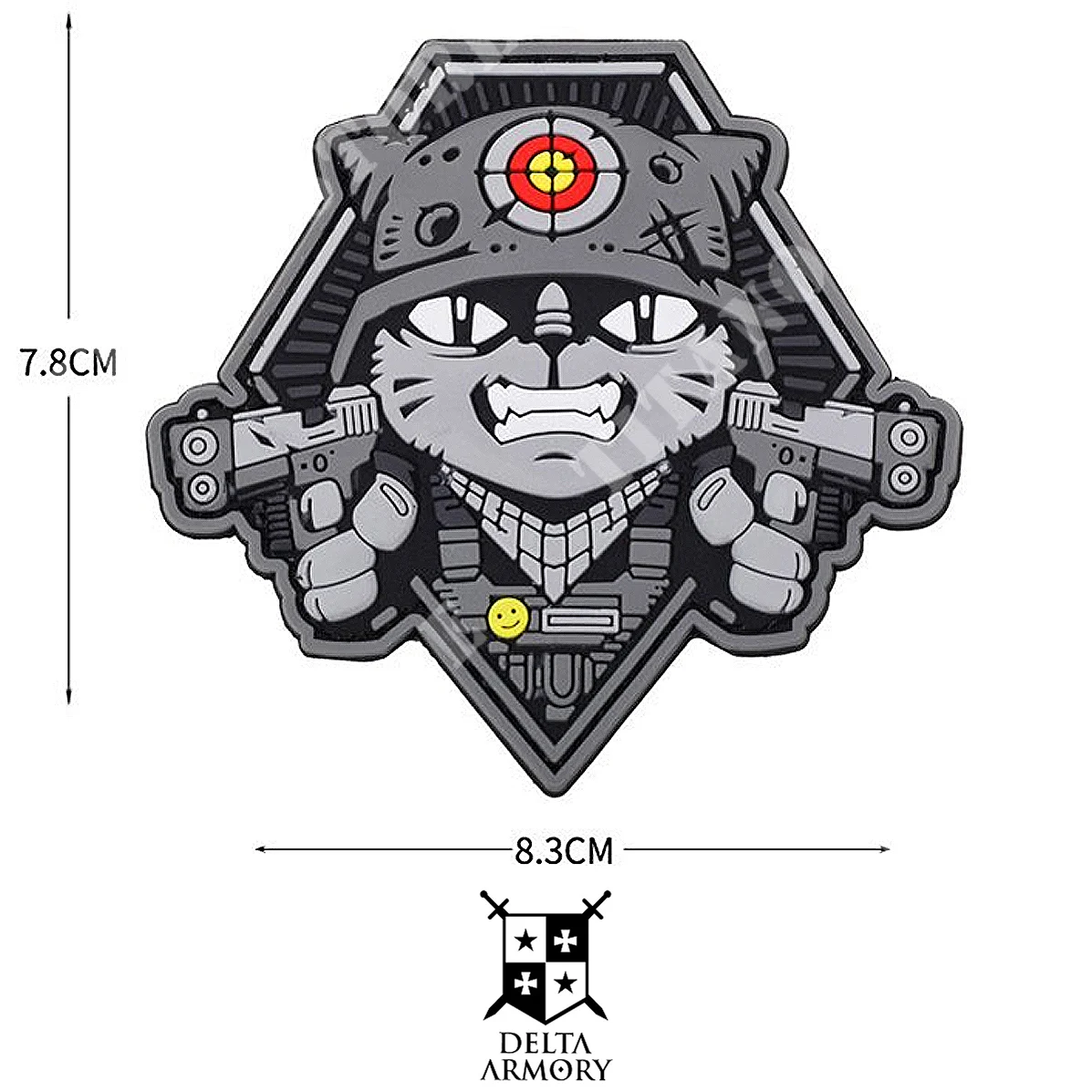 PARCHE TÁCTICO GRIS DE DELTA ARMORY (DA-NAS-213)