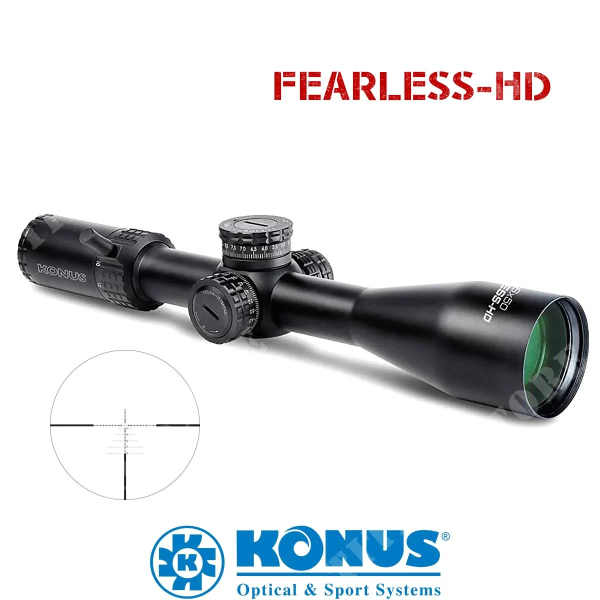Óptica Fearless-HD 4-16x50 Balística Avanzada KONUS (7293)